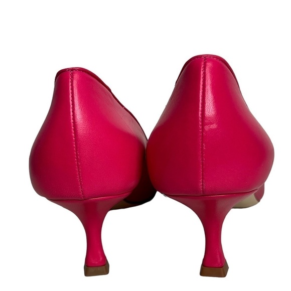 Manolo Blahnik Barbie Pink Maysale Leather Pump 50mm size 40.5 - Picture 3 of 9